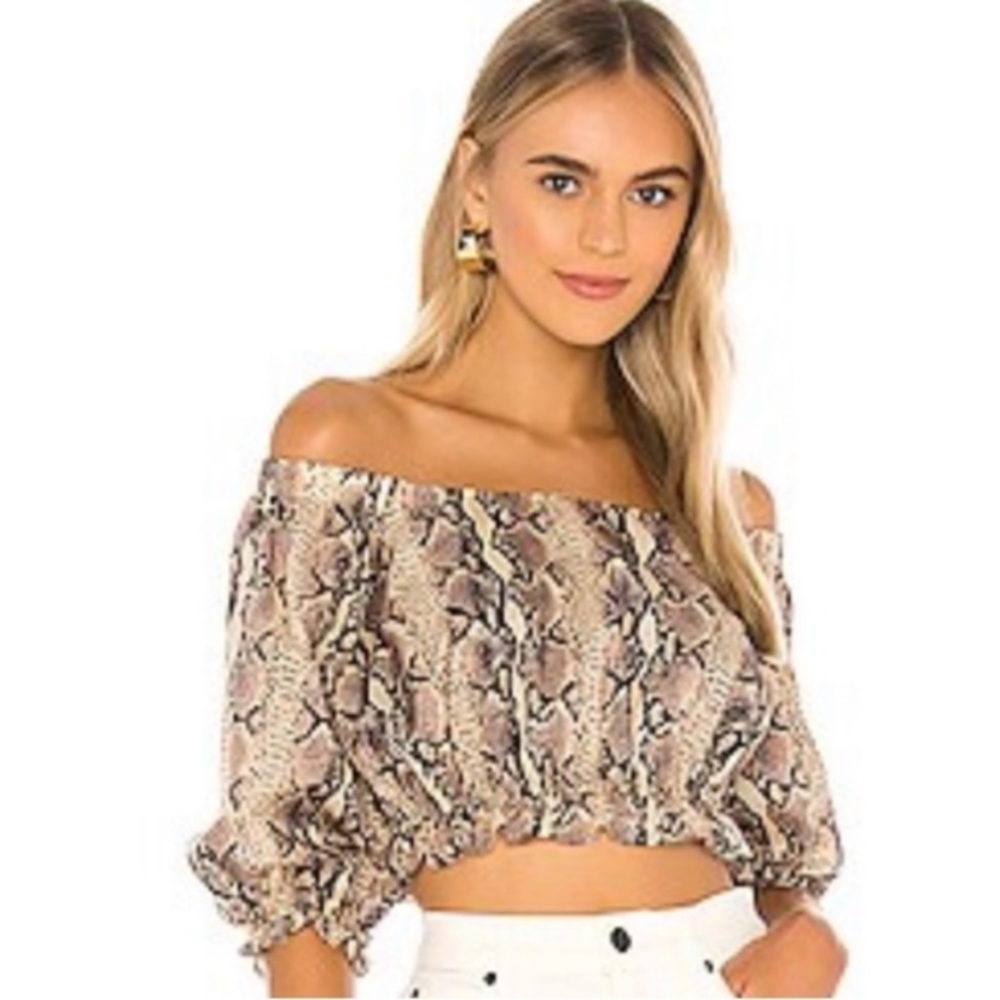Olivaceous Off The Shoulder Top